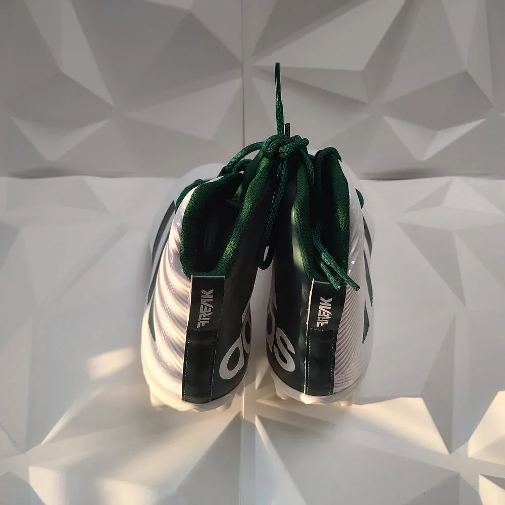 Adidas Mens Football Cleats 16 White Green Shoe Lacrosse Freak Carbon High - Picture 9 of 12